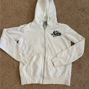 Nike White Hoodie Jacket